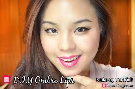 how to diy ombre lips make up tutorial