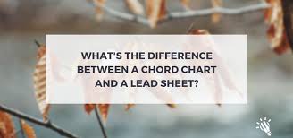 Whats The Difference Between A Chord Chart And A Lead Sheet