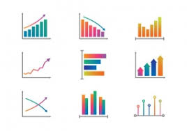 Vector Graph And Chart Icons Free Vector Graphic Art Free