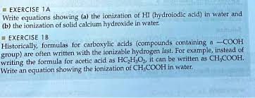 The Ionization Of Hi Hydroiodic Acid