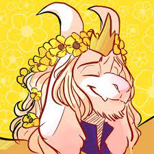 Adult Asriel with flower crown, by PeppermintFrappe : r/Undertale