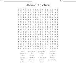 Of an element is the average mass of an element's naturally occurring atom, or ＿ of each isotope. Atomic Structure Word Search Wordmint
