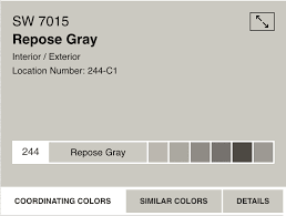 repose gray undertones coordinating