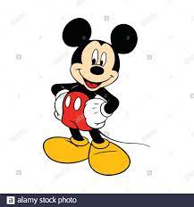Vektor-Illustration von Mickey Mouse auf weißem Hintergrund  Stock-Vektorgrafik - Alamy