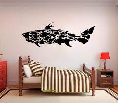 Shark Made Of Fish 0535 Vinyl Wall Art