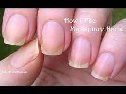 how to file square nails nail care