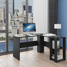 99 list price $500.51 $ 500. Amazon Com L Shaped Desk Home Office Computer Gaming Corner Desk With Shelves Black Kitchen Dining