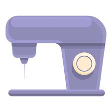 Vector Sewing Machine Icon Cartoon