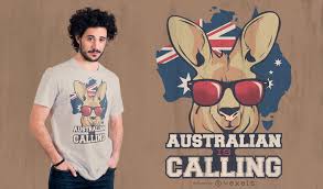 australian kangaroo e t shirt
