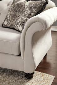 Antoinette Sofa Sm2221 In Ivory Fabric
