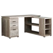 Regency has the largest assortment of desks. Computer Desk Taupe Reclaimed Wood L R Facing Corner Rd Furniture