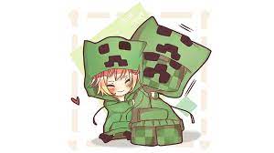 cute creeper kawaii minecraft hd