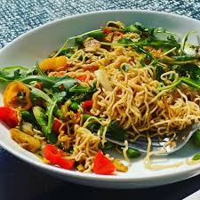 Veggie Stir Fry with Tainan Noodles - Vine + Plate