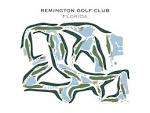 Remington Golf Club Florida Golf Course Map Home Decor - Etsy