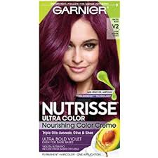 Hair colour tube squeezer tint dye professional purple squeeze all colour out. Amazon Com Garnier Nutrisse Ultra Color Nourishing Hair Color Creme V2 Dark Intense Violet Packaging May Vary Pack Of 1 Beauty