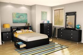 Affordable queen size bedroom sets for sale. South Shore Spark Pure Black Full Size 6 Piece Bedroom Set 3270211 South Shore Furniture