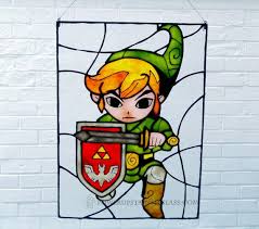 Zelda Wind Waker Link Painted Stained