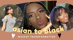 asian to black makeup transformation