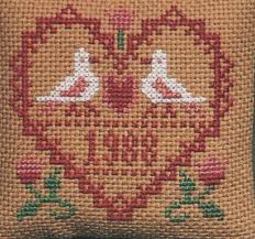 From The Heart Counted Cross Stitch Chart