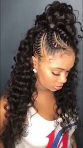 Instagram ti.nyyyy #braidhairstyles #blackbraids click to see more. Cute Braided Hairstyles For Black Womens Blackwomenshairstyles Braids With Curls Weave Ponytail Hairstyles Braided Hairstyles