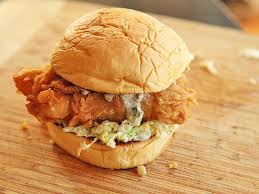 fried fish sandwiches with creamy slaw