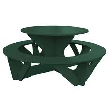 Round Recycled Plastic Activity Table
