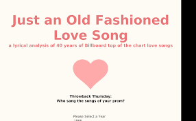 Just An Old Fashioned Love Song Ironviz Kristen Garcia
