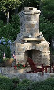 outdoor fireplace patio outdoor stone