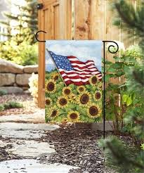 Sunflower Field Garden Flag Patriotic