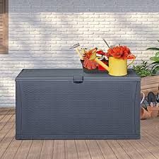 Outdoor Storage Plastic Bench Box