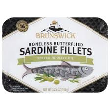 brunswick sardine fillets in olive oil
