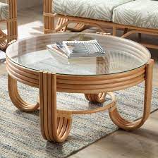 Clear Glass Top Coffee Table