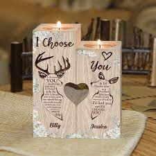 personalized i choose you candle holder