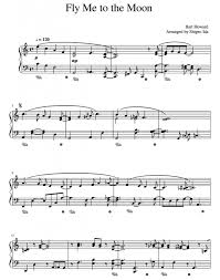 Also, the frank albert sinatra version was written in the year 1964. Bart Howard Fly Me To The Moon Sheet Music For Piano Download Piano Solo Sku Pso0012160 At Note Store Com