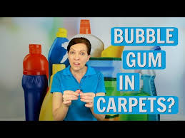 bubble gum out of carpet and hair