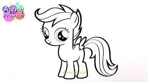 Dalam filim animasi my little poni : Belajar Mewarnai Gambar Scootaloo My Little Pony Kuda Poni Youtube