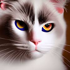 ragdoll cat face makeup bowie style