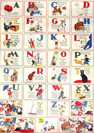 Vintage Alphabet Poster Perf For A Nursery Vintage