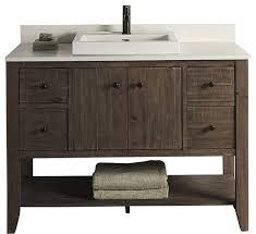 Boasting superior designs and unparalleled style, these fairmont vanities leave no stoned unturned to enhance the appearance of your entire home. Fairmont Designs River View 48 Single Vanity Coffee Bean Transitional Bathroom Vanities And Sink Consoles By Luxx Kitchen And Bath Houzz