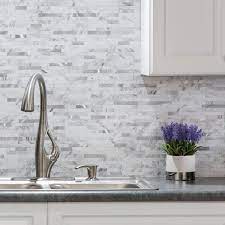 Metal backsplash tile in peel and stick metal backsplash tiles — aspect aspect header image. Aspect 11 75 In X 12 In Metal And Composite Peel And Stick Backsplash In Marble Shine Ac005 The Home Depot