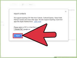 add contacts to gmail using a csv file