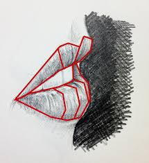 how to draw a mouth