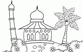 Gambar masjid kartun gambar masjid nabawi gambar masjid sederhana islam agama muslim arsitektur bangunan. Gambar Masjid Hitam Putih Arina Gambar