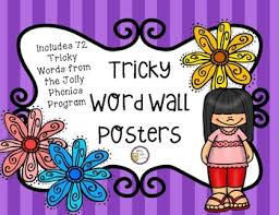 Tricky Word Wall Posters Jolly Phonics Aligned By Kitty