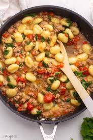 gnocchi with sausage spinach and