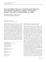 Pdf Direct And Indirect Measures Of Social Perception