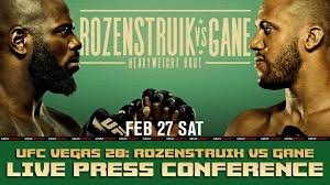 Ufc fight night 31 fight for the troops. Ufc Fight Night 186 Press Conference Rozenstruik Vs Gane Live Coverage Youtube