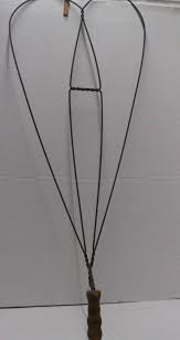 antique wire rug beater 30 034 wood