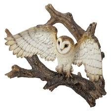 Hi Line Gift Ltd Flying Barn Owl Wall