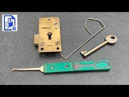 lever wardrobe cabinet lock picked